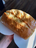 Homemade white bread loaf
